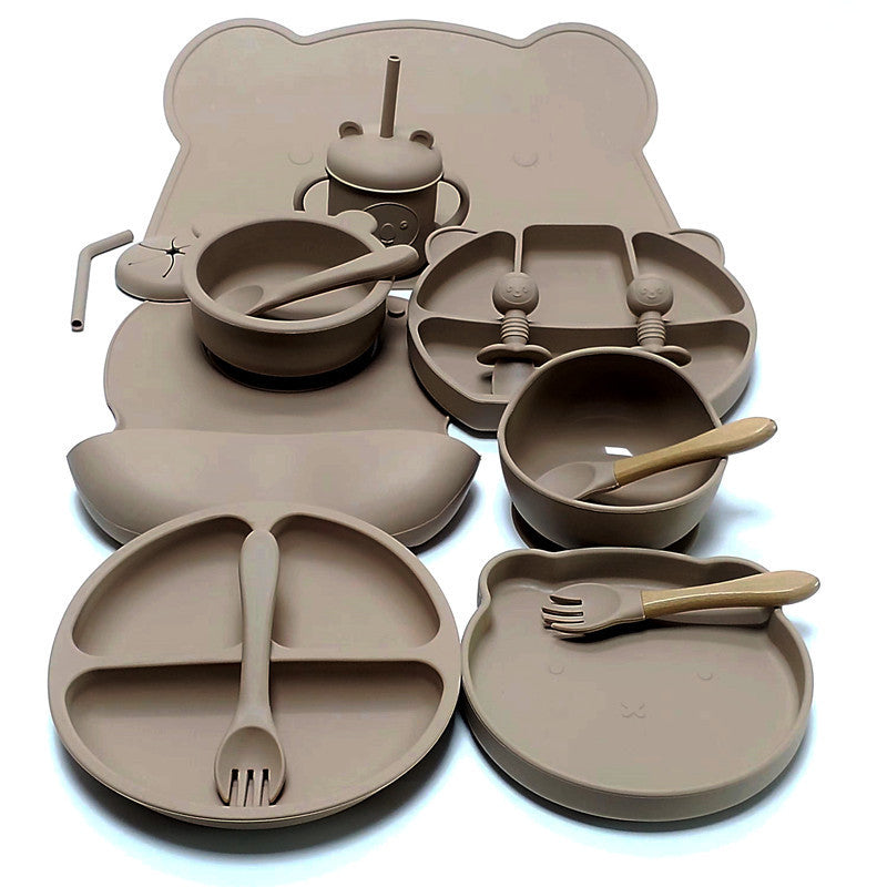 Food-Grade Silicone Baby Feeding Set