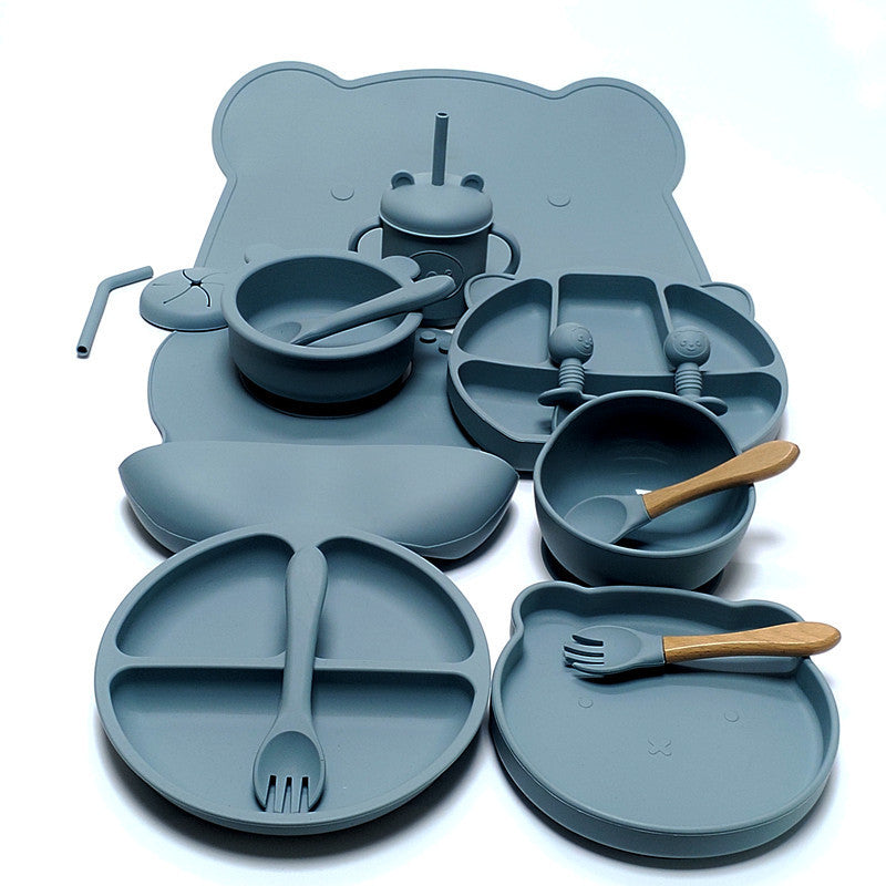 Food-Grade Silicone Baby Feeding Set