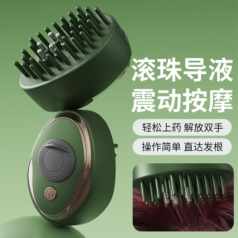 Scalp Oil Applicator Comb with Massage Roller for Hair Care
