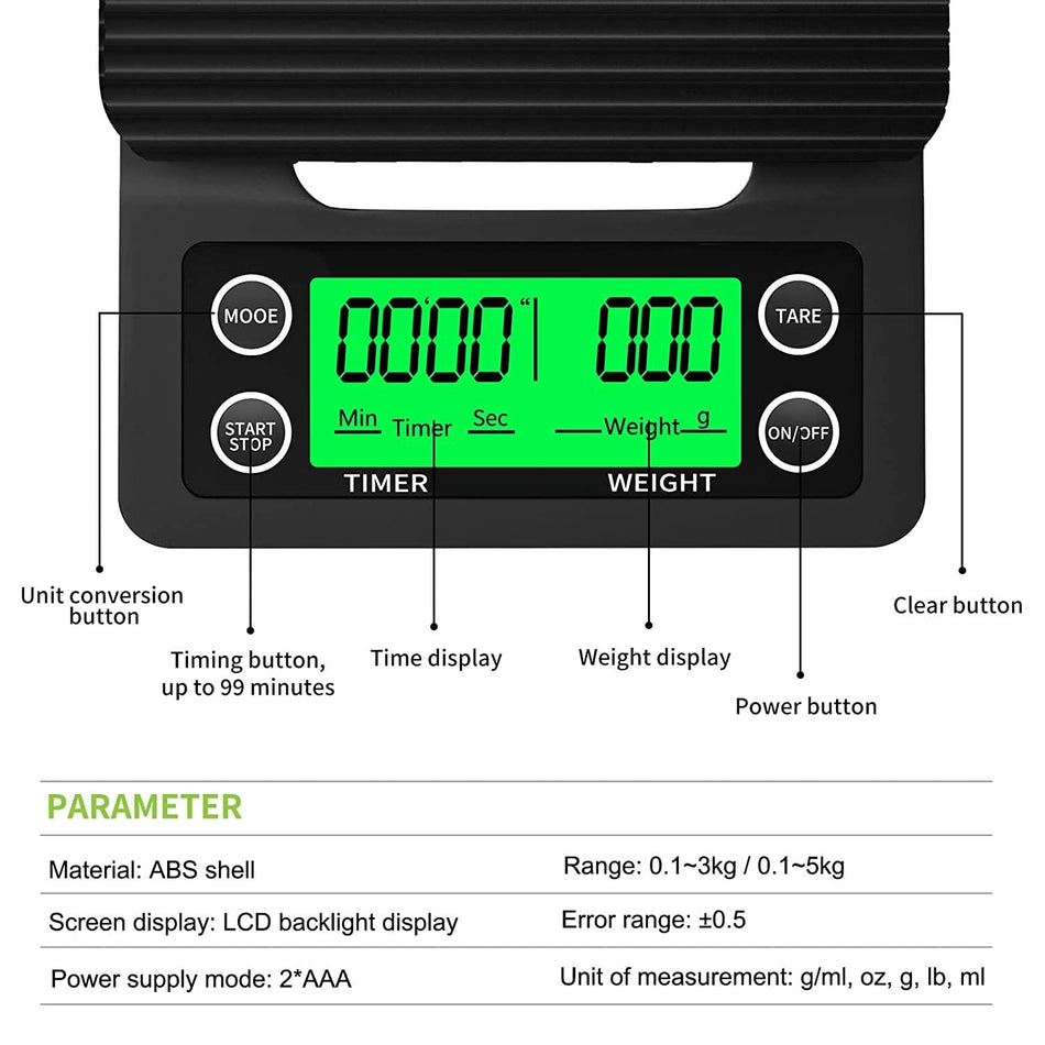 High-Precision Electronic Kitchen Scale