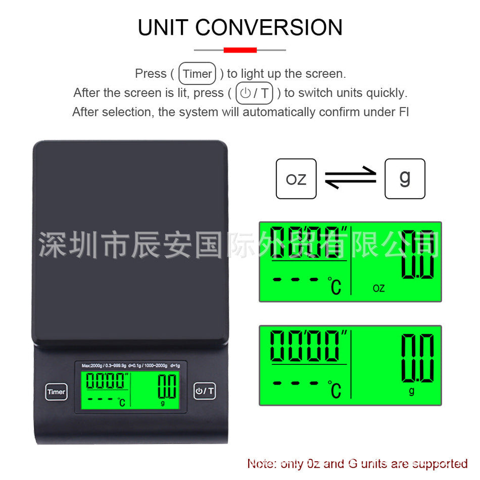 High-Precision Electronic Coffee & Kitchen Scale