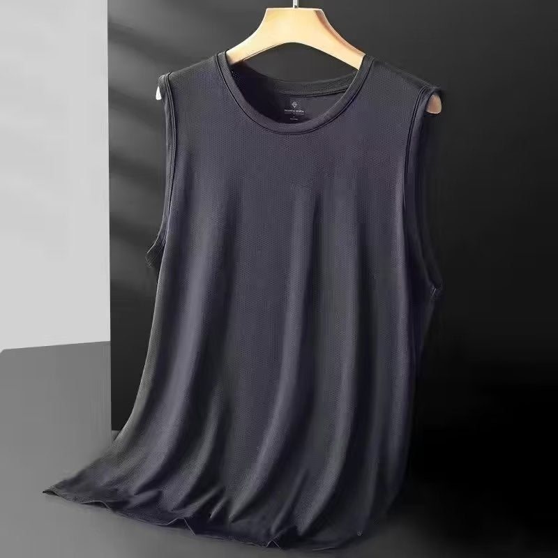 Men's Ice Silk Sleeveless Vest Quick Dry