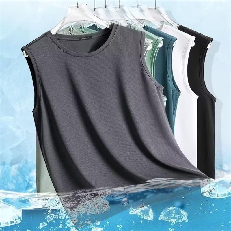 Men's Ice Silk Sleeveless Vest Quick Dry