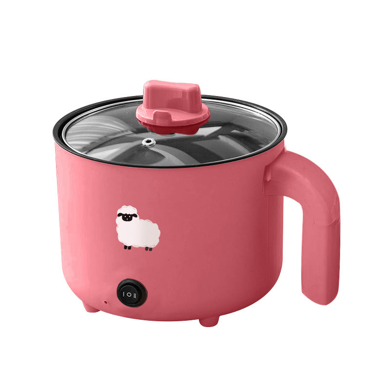 Compact Teflon Electric Cooking Pot, 1.8L Multi-Use