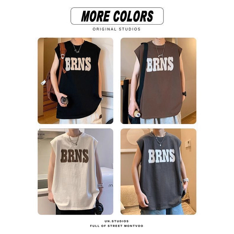 Men's Pure Cotton Sleeveless Sports Vest