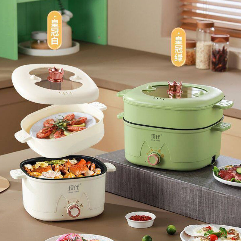 Lake Green Multi-Size Electric Hot Pot, Non-Stick
