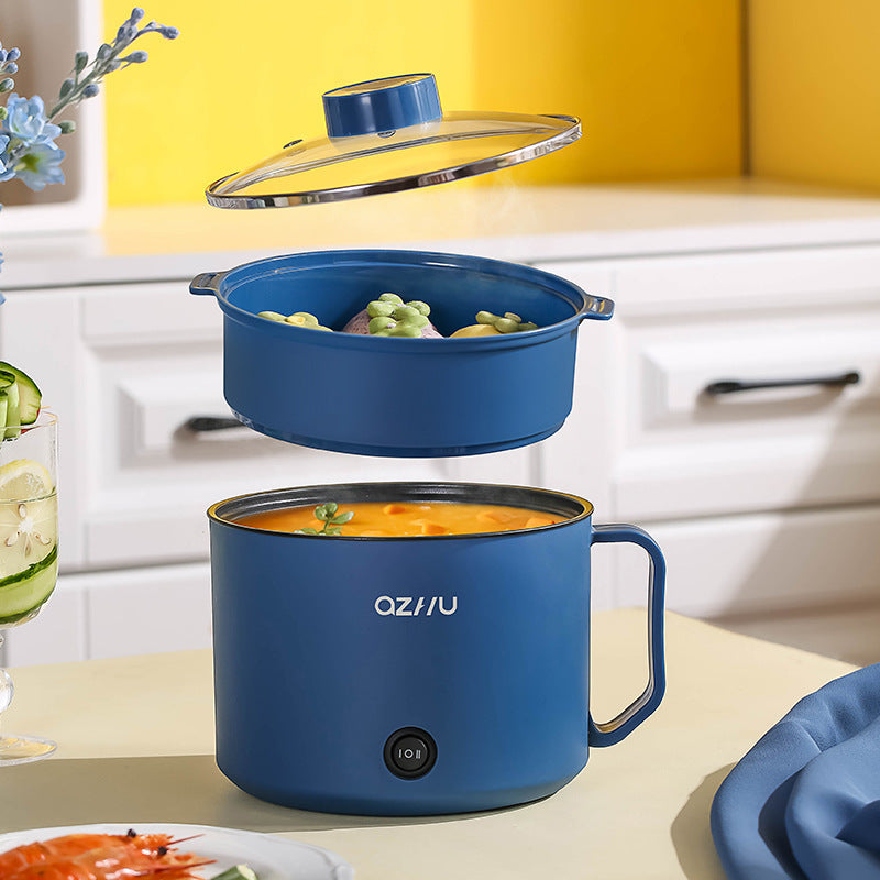 Compact Black Ceramic Electric Hot Pot, Single or Double Layer
