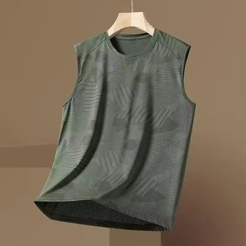 Men's Ice Silk Sleeveless Vest Quick Dry