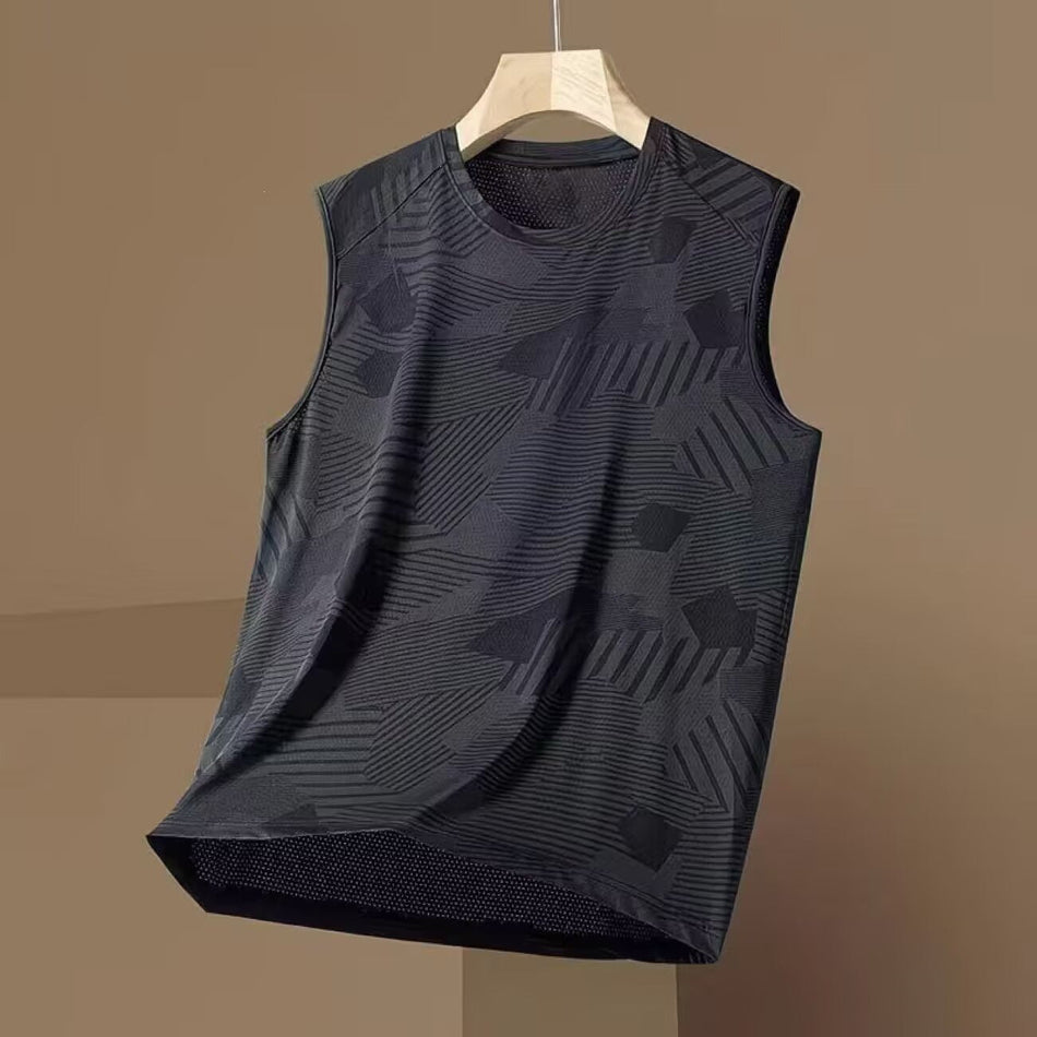 Men's Ice Silk Sleeveless Vest Quick Dry