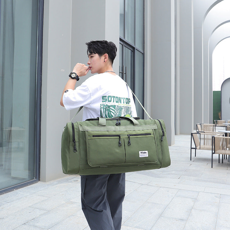 Men's Foldable Oxford Cloth Travel Bag, Large Capacity