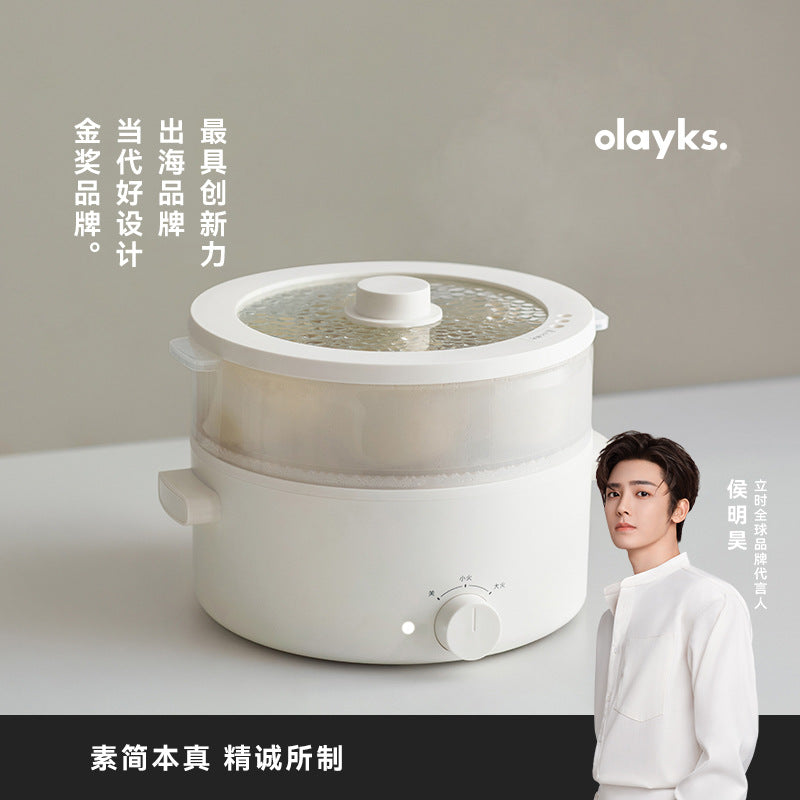Olayks Ceramic Glaze Electric Hot Pot, 2L Design