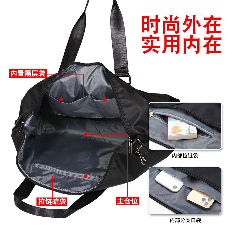 Men's Oxford Cloth Travel Bag, Lightweight Business Luggage