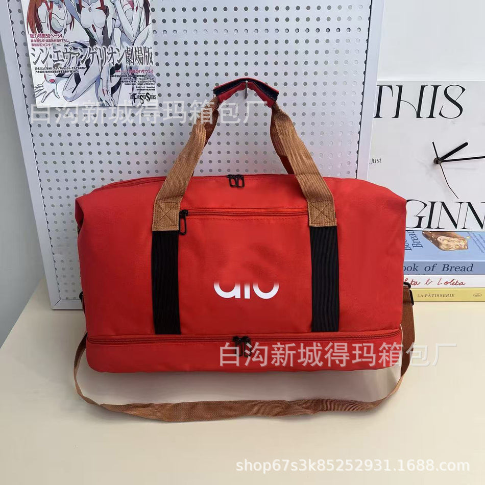 Unisex Wet Dry Separation Sports Travel Bag, Large Capacity