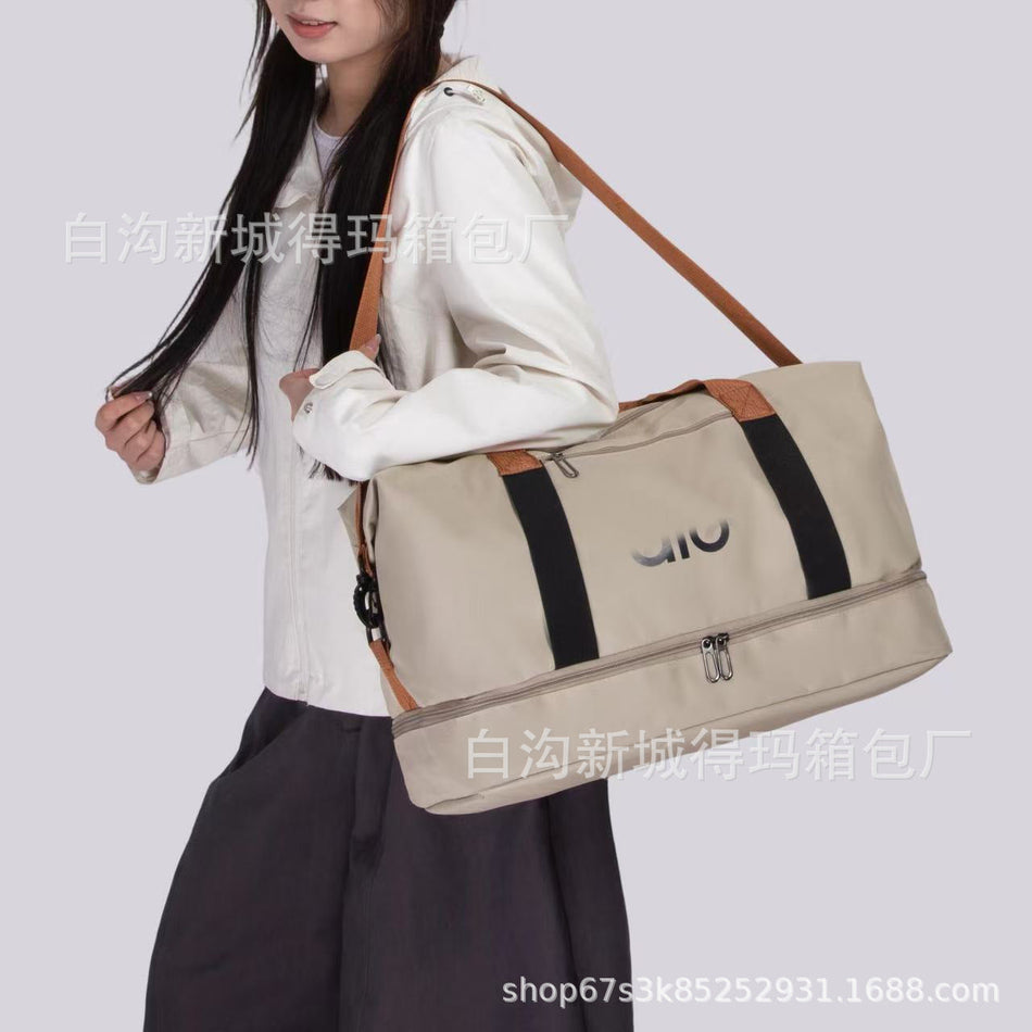 Unisex Wet Dry Separation Sports Travel Bag, Large Capacity