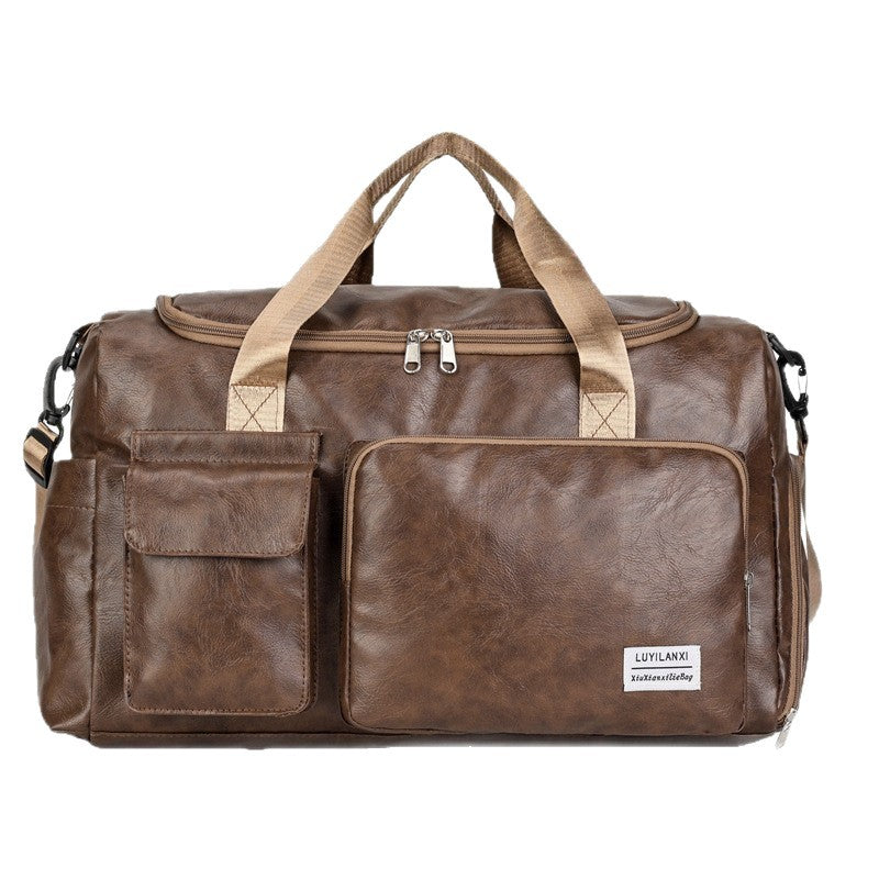 Men's Large Capacity Travel Bag with Shoe Compartment