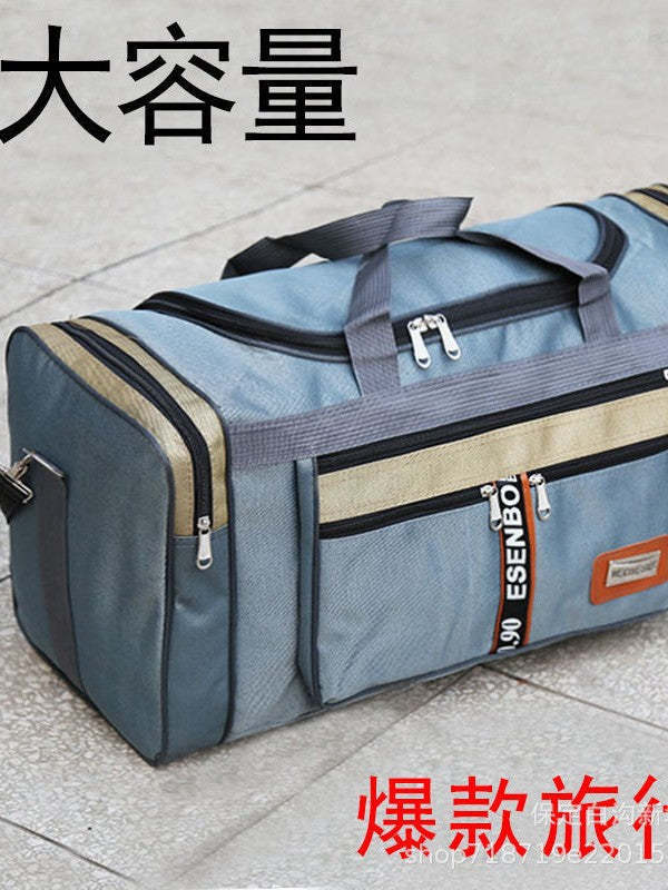 Korean Style Oversized Travel Duffel Bag with Shoe Compartment