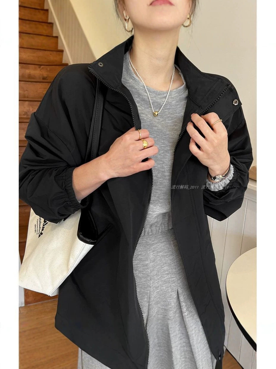 Women's Thin Sunscreen Casual Long Sleeve Windbreaker Jacket