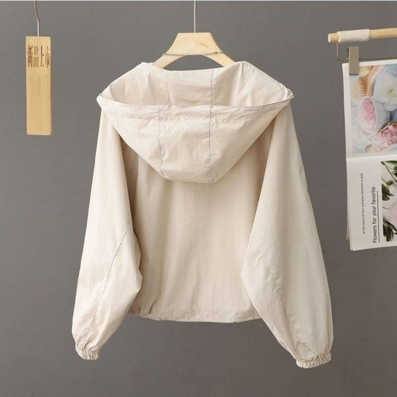Women's Hooded Lightweight Sun Protection Casual Jacket