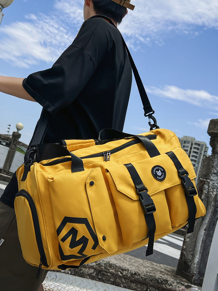 Men's Large Capacity Travel Backpack with Wet Dry Separation