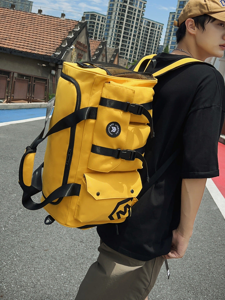 Men's Large Capacity Travel Backpack with Wet Dry Separation