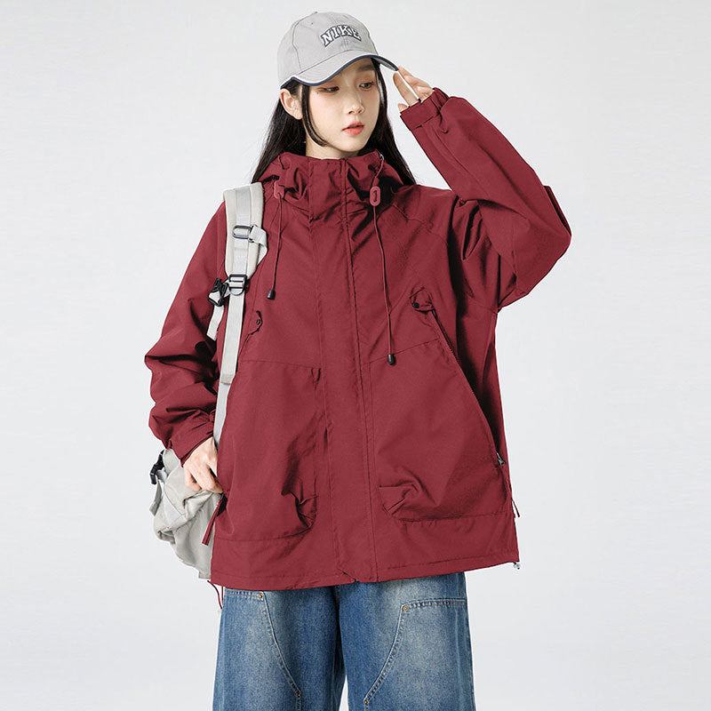 Women's Three in One Hooded Waterproof Outdoor Jacket