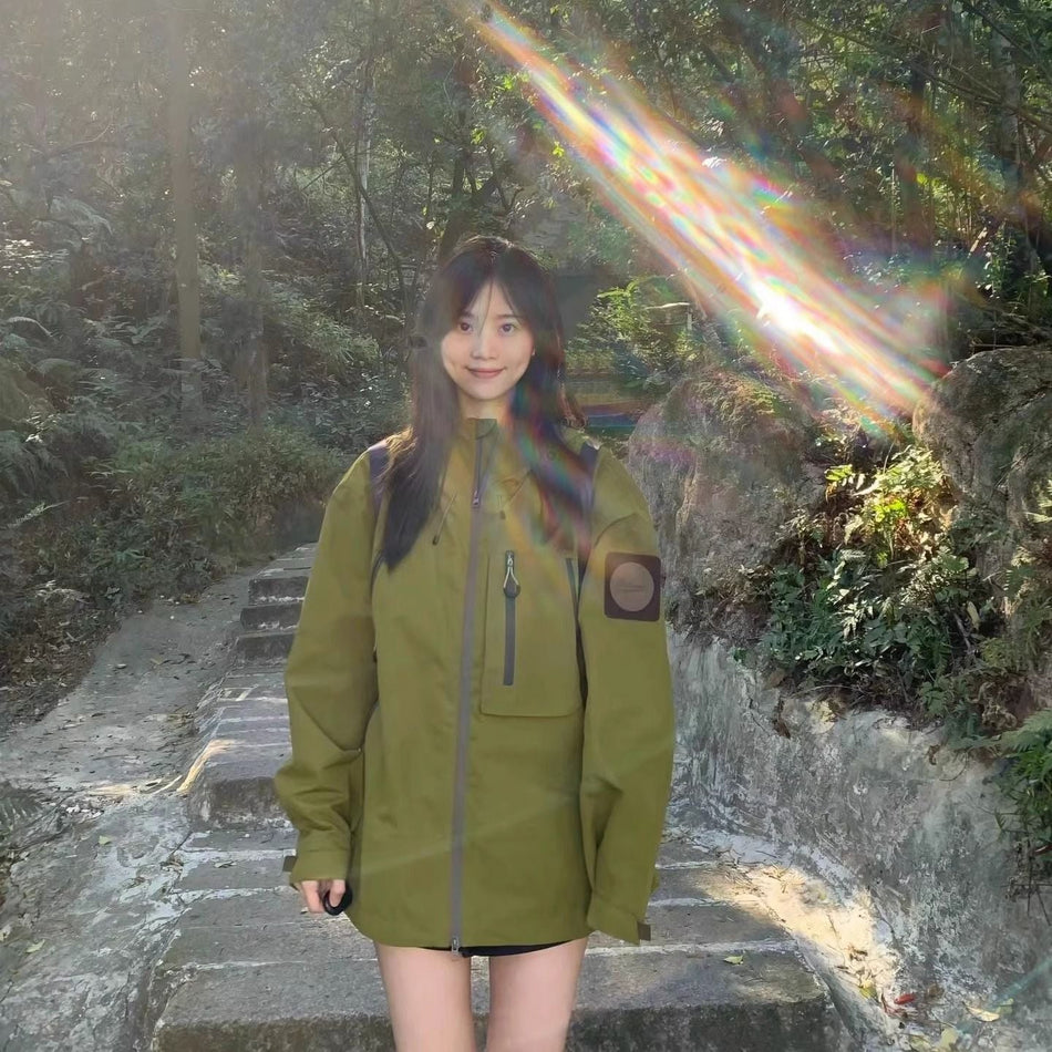 Women's Vintage Hooded Long Jacket Outdoor Casual Coat