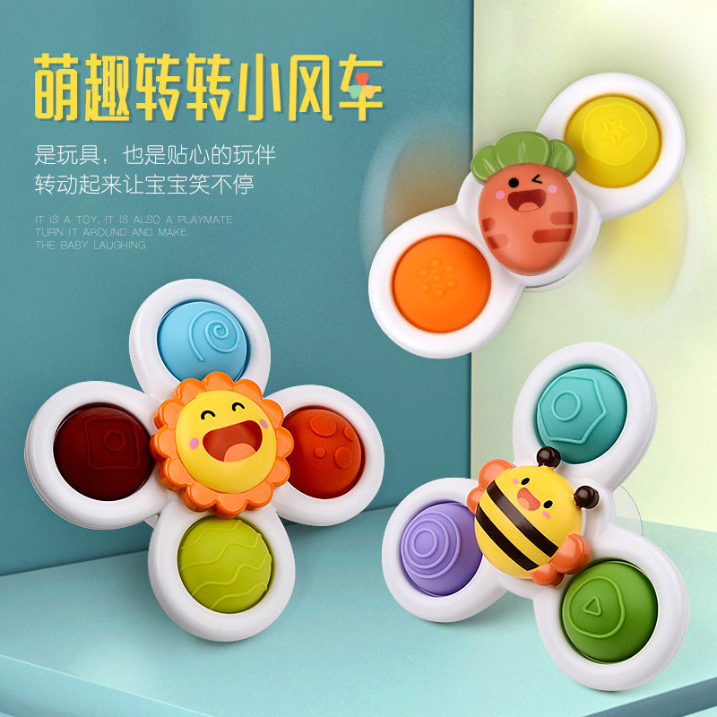 Children's Suction Cup Spinner Toy Set