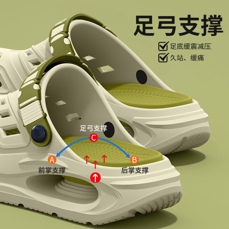 Men's EVA Arch Support Clogs with Non-Slip Outdoor Sole