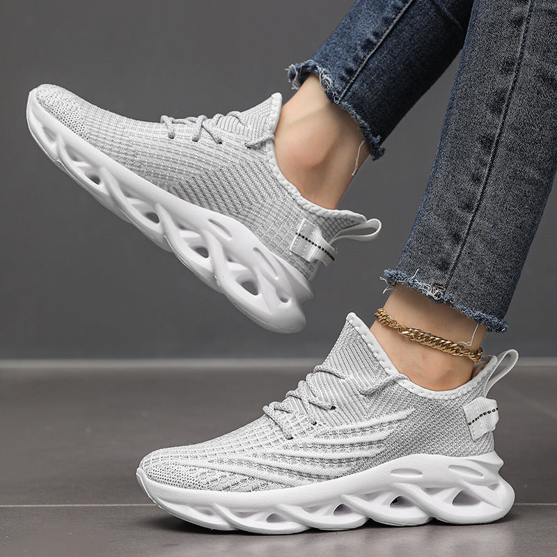 Unisex Breathable Mesh Running Shoes with EVA Cushioning