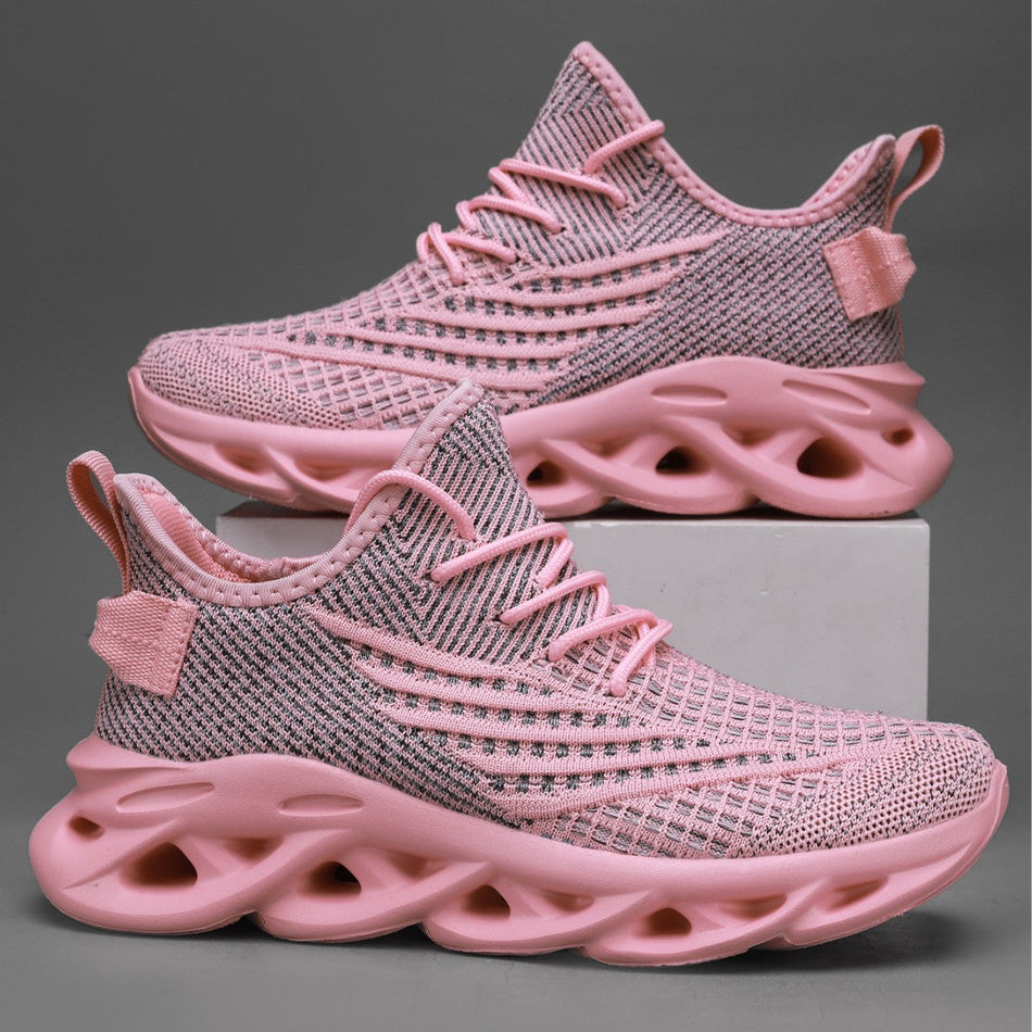 Unisex Breathable Mesh Running Shoes with EVA Cushioning