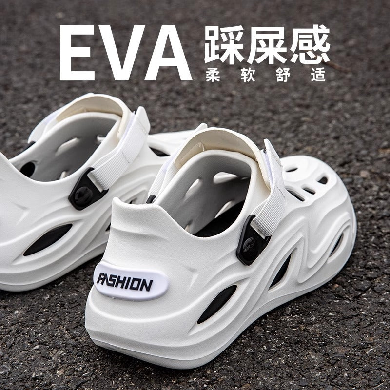 Men's Closed Toe Thick Sole Non-Slip Outdoor Beach Sandals