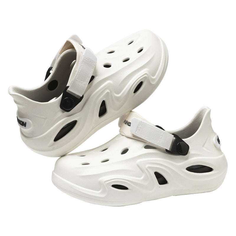 Men's Closed Toe Thick Sole Non-Slip Outdoor Beach Sandals