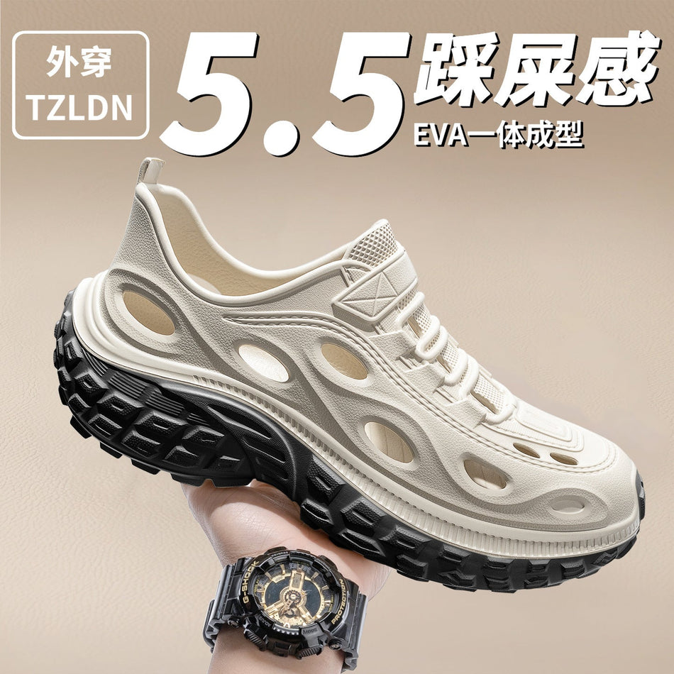 Men's Outdoor Water Clogs with Non-Slip Beach Sports Sole
