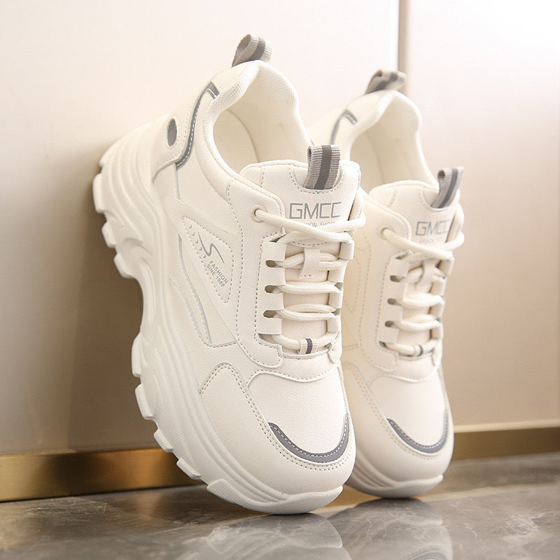 Women's Platform Sneakers with Height-Enhancing Comfort