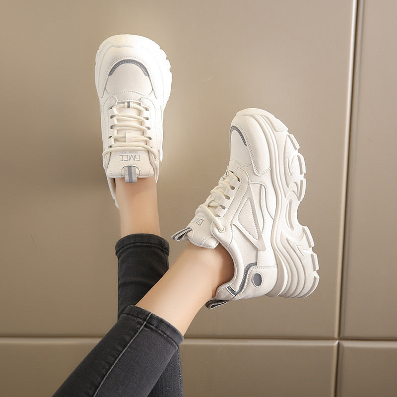 Women's Platform Sneakers with Height-Enhancing Comfort