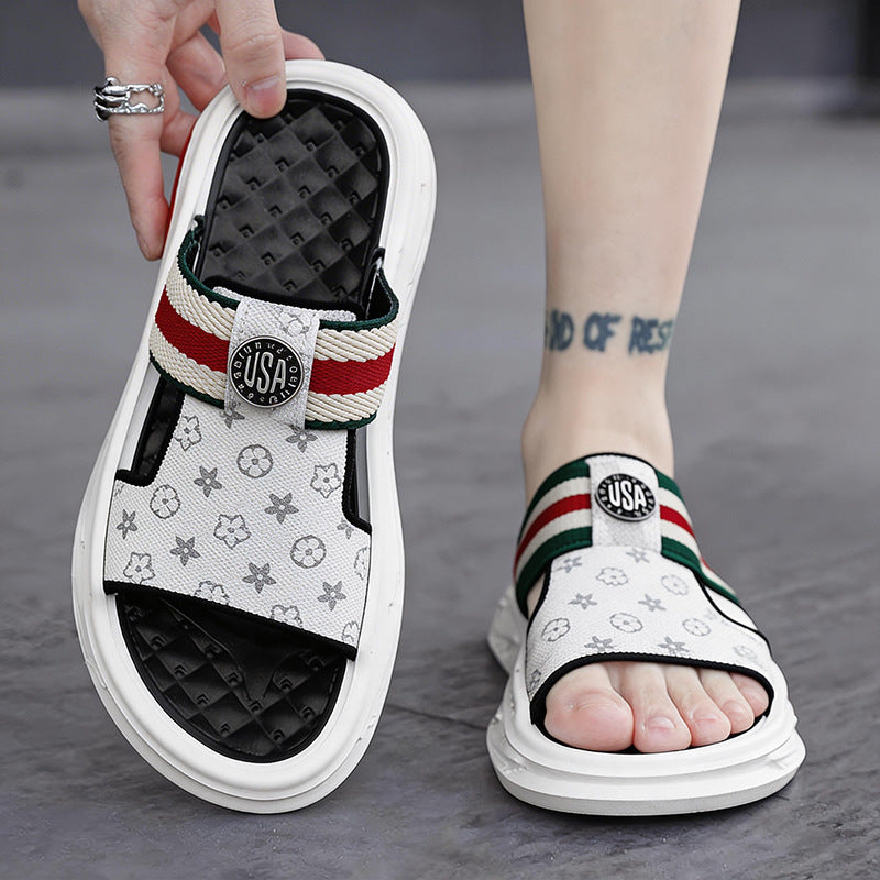 Men's Summer Non-Slip Wear-Resistant Indoor Outdoor Sandals