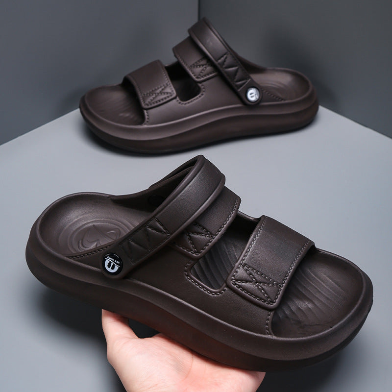 Men's EVA Thick Sole Summer Beach Sandals with Dual Wear