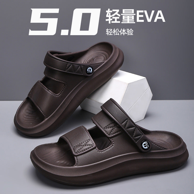 Men's EVA Thick Sole Summer Beach Sandals with Dual Wear