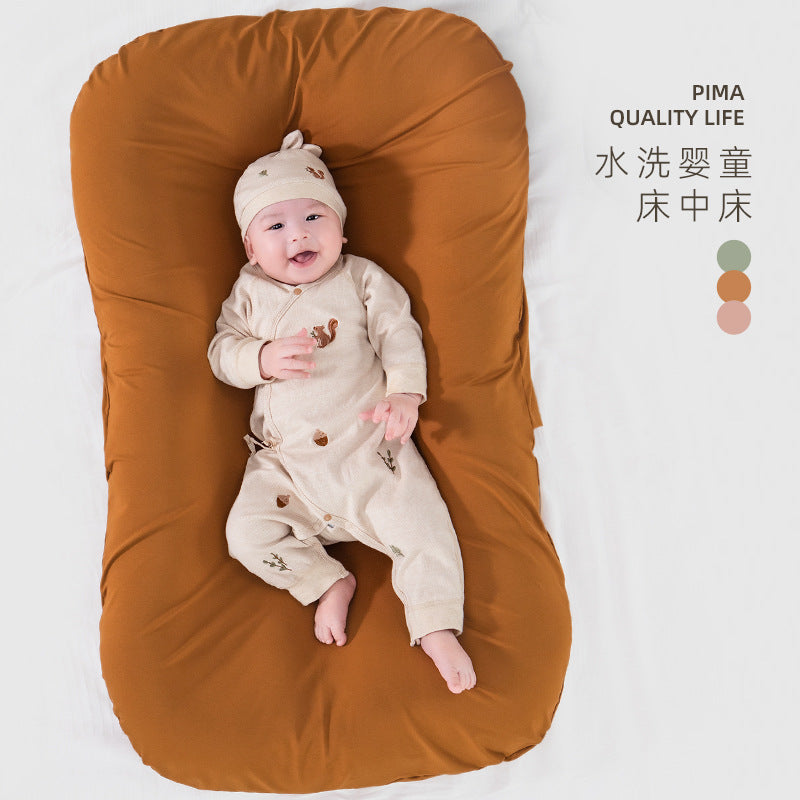 Portable Pima Cotton Oval Bionic Bed-in-Bed Sleep Nest