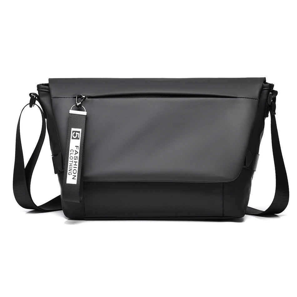 Men's Water-Repellent Crossbody Bag with Multi-Layer Storage