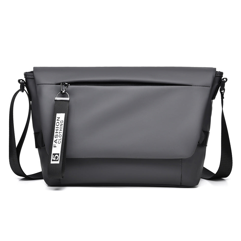 Men's Water-Repellent Crossbody Bag with Multi-Layer Storage