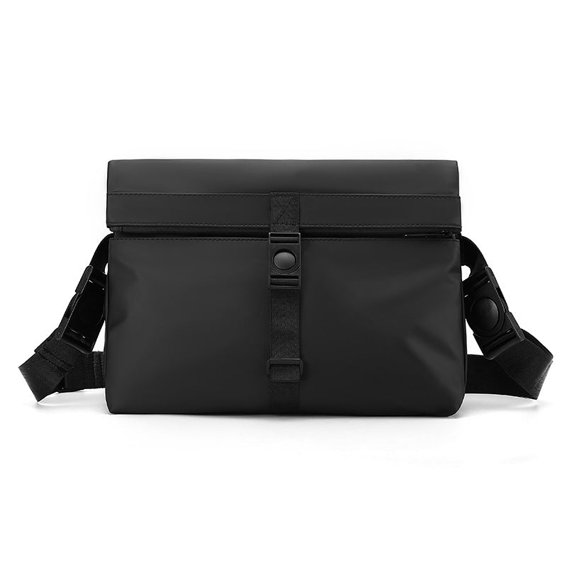 Men's Large Capacity Crossbody Travel Bag with Trolley Sleeve