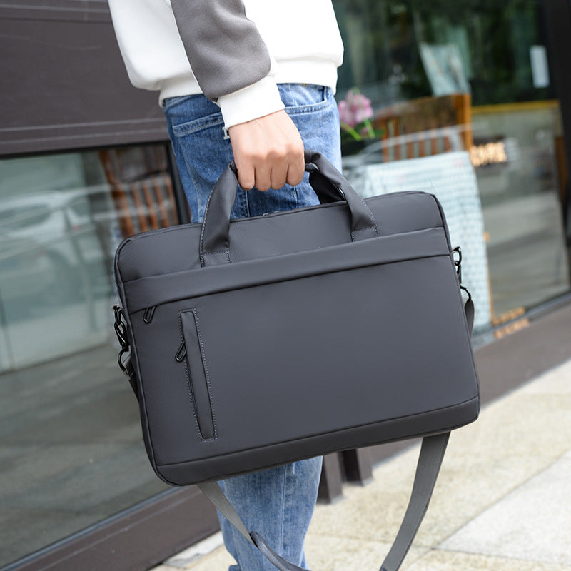 Men's Portable Business Briefcase with Trolley Sleeve Laptop Bag