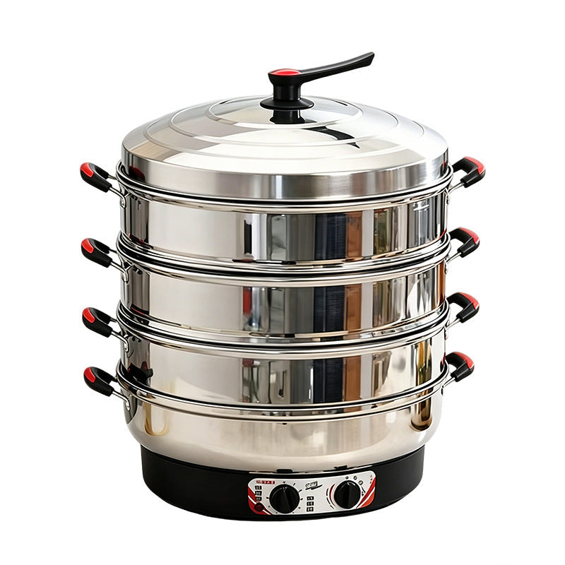 Xiangni Commercial Three-Layer Electric Steamer, 88L