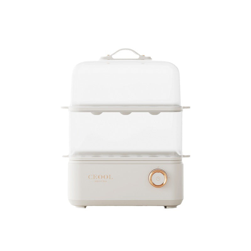 Title: CEOOL Double-Layer Egg Steamer, 18-Egg Capacity