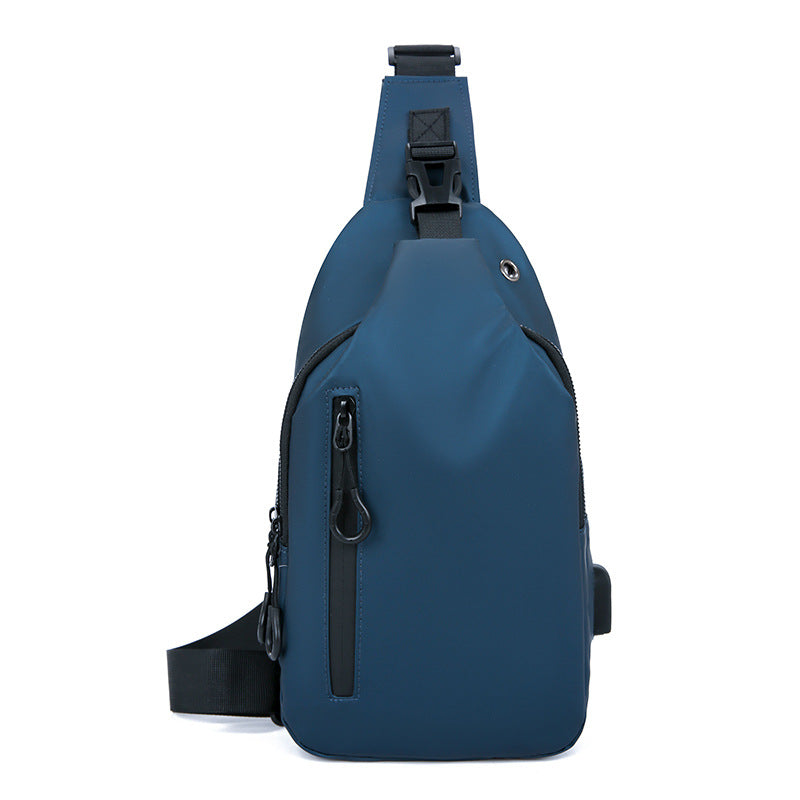 Men's Simple Business Chest Bag with Portable Outdoor Crossbody