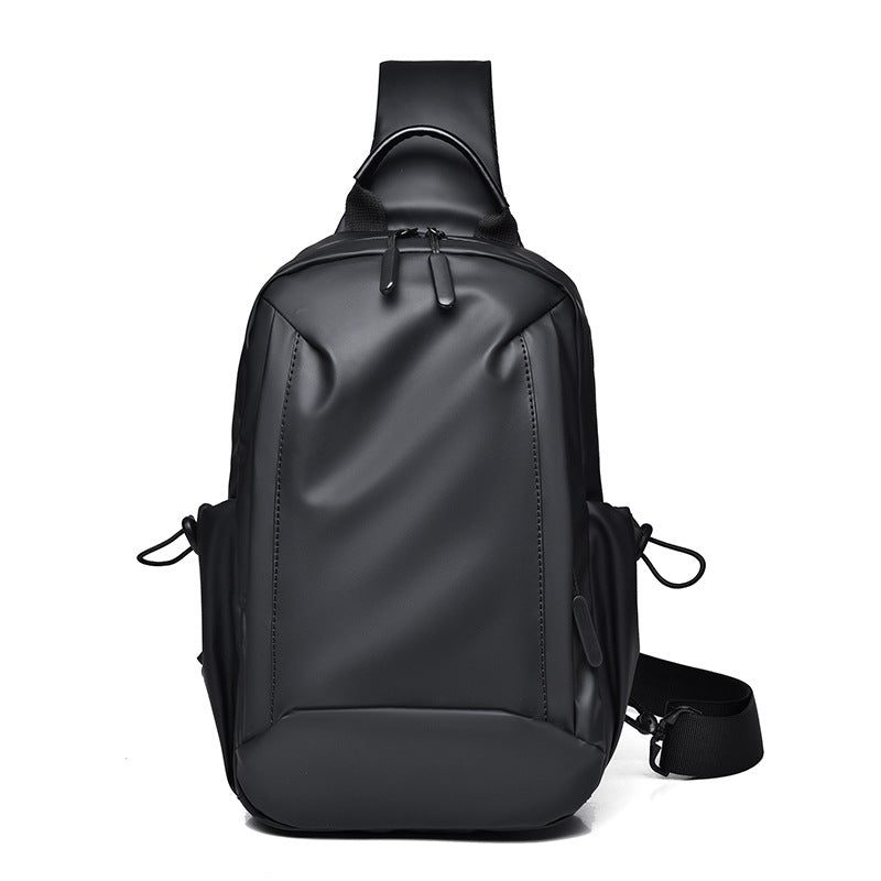 Men's Multi-Compartment Sports Chest Bag with Wear-Resistant