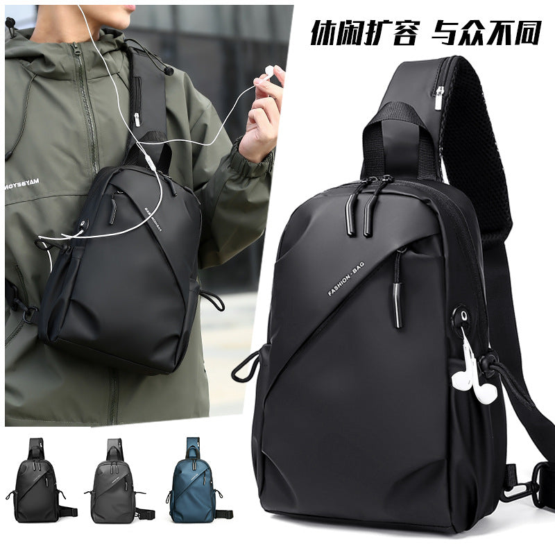 Men's Expandable Chest Bag with Versatile Commuter Crossbody