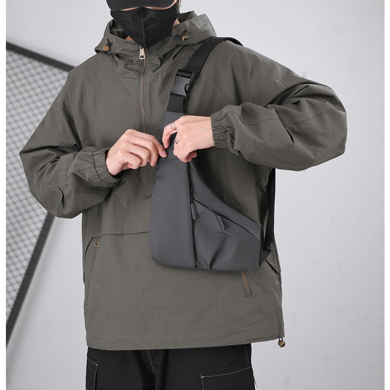 Men's Lightweight Outdoor Chest Bag with Casual Crossbody Design