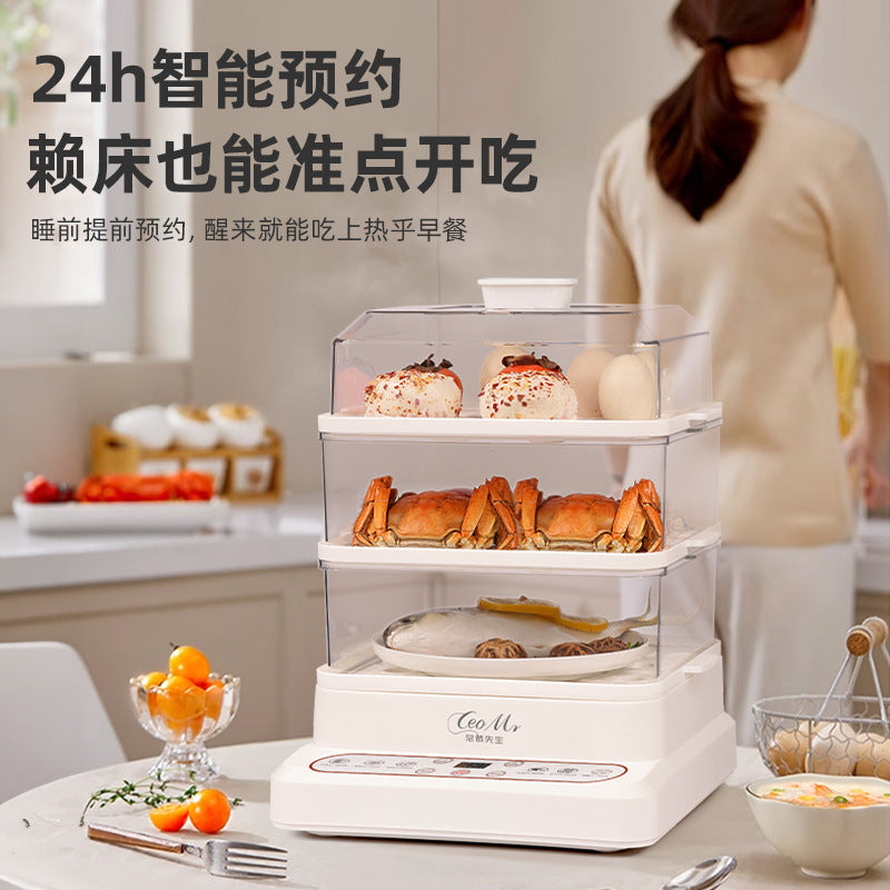 Fast-Steam 32L Electric Steamer, PC Thickened Design